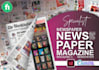 design layout newspaper, magazine, in indesign and canva