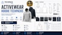 create professional hoodie tech packs for garment production