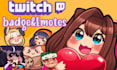 create twitch emotes, sub badges