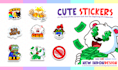 create custom amazing discords stickers, kick or twitch