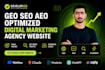 geo seo aeo optimized digital marketing agency website to rank in search