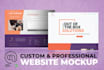 create a PSD website design mockup