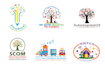 do daycare, school, college, university and educational logo