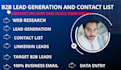do b2b lead generation and web research