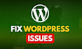 fix wordpress issues, wordpress bugs, css, php, javascript errors