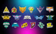 design initials or letters esports sports gaming logo