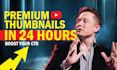 do a youtube thumbnail and banner in 24 hours