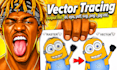 do vector tracing, vectorize images, and convert logo to vector