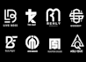 design modern initial letters or monogram logo