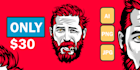 draw a black and white to color vector art portrait