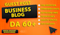 provide guest post in business blog