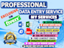 do urgent data entry copy paste projects within 24 hours
