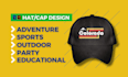 do perfect badge, patches, logo for dad hat, cap, beanie in 24 hours