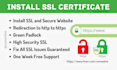 install SSL certificate and fix SSL issues