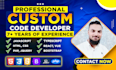 write custom html, css, javascript or jquery code for your websites