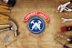 design handyman, home improvement and household, maintenance, remolding logo
