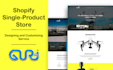 design one product shopify dropshipping store