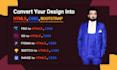 be your front end developer HTML5, css3, js, tailwind