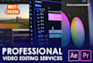 provide professional video editing within 24 hours