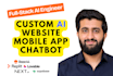 do ai website development, ai saas mvp chatbot with nextjs custom ai integration