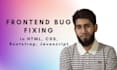 do html css bootstrap javascript bug fixing