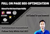 do onpage SEO optimization for better google search rankings