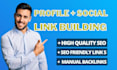 do profile and social backlinks manually seo link building