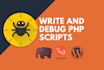 customize, debug and fix core PHP, laravel application