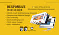 design and develop html, css, and bootstrap website