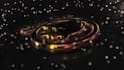 create a cinematic 3d gold and silver logo animation