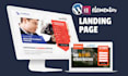 design wordpress landing page, squeeze page sales funnel by elementor pro in 24h