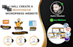 develop a responsive attractive wordpress website for your brand