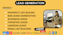 do b2b lead generation, linkedin lead generation and build a prospect email list