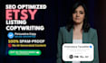 do copywriting for your etsy listing and shopify description