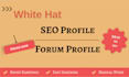 create 150 high da profile backlinks manually for SEO ranking