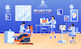 design incredible modern flat illustrations for web or apps