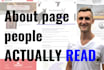 write an about page people will actually read