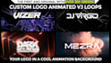 animate your logo in a 4k vj loop video