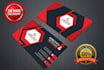 design professional business card with 3 concepts