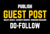 write article and publish guest post on high traffic domain