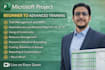 teach microsoft project from beginner to advanced