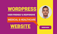 design medical and healthcare wordpress website