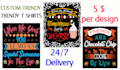 do mind blowing customs,trendy t shirt design
