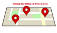embed you google maps to 100 web 2 sites