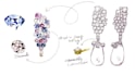 design colourful hand sketch jewlery in 24hrs