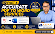 convert PDF to word, excel,jpeg and more accurate service