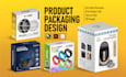 design modern product packaging, custom boxes and packaging design