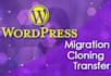 move wordpress website to new webhost or domain