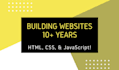 do any html, css and javascript work for your website