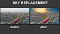 do photoshop image editing , sky replacement